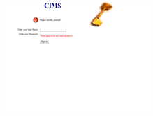 Tablet Screenshot of cims.coinstar.com